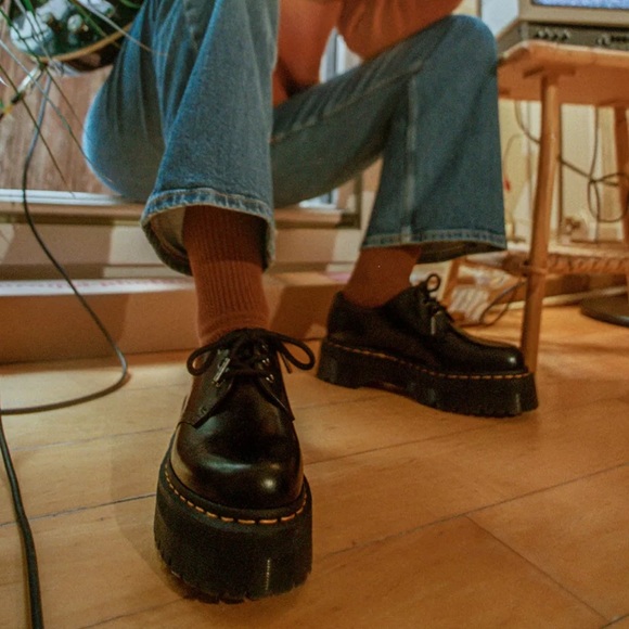 Dr. Martens 1461 Quad Platform - Black - US Men’s 8, US Women’s 9 - Picture 9 of 9